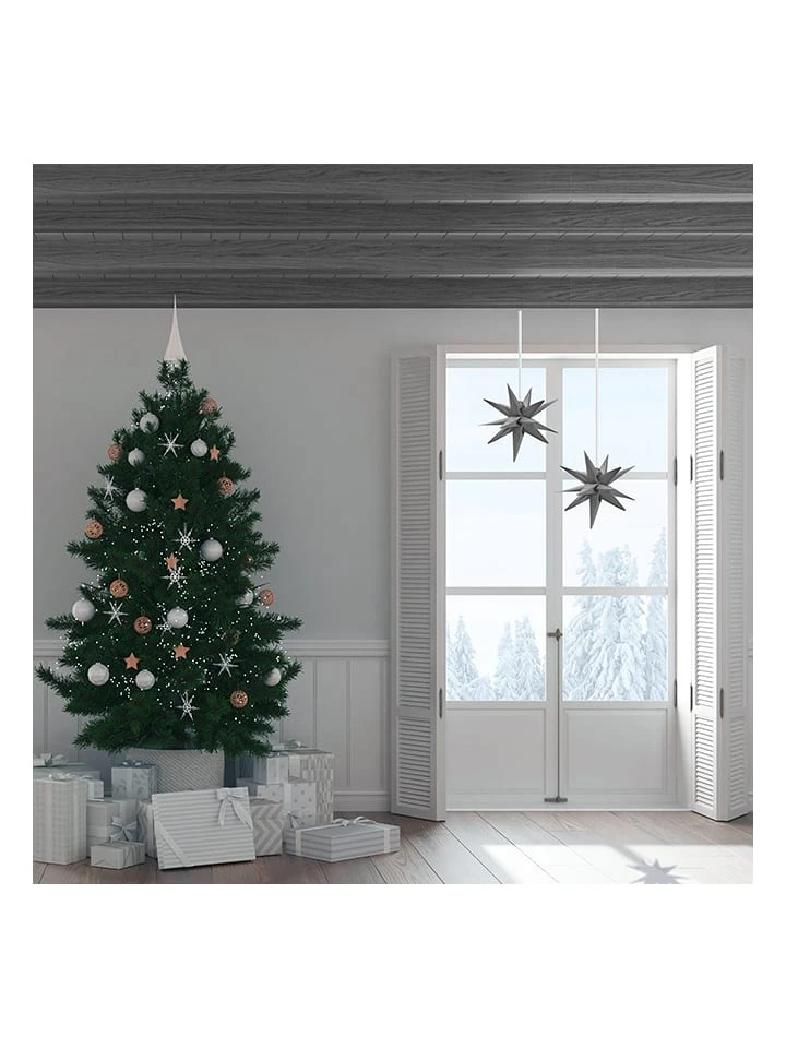 2er-Set: LED-Dekoleuchten In Grau/ Gelb - Ø 27 Cm – Bild 3