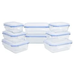 Frischhaltedose, Glas Mit Deckel 8er-Set