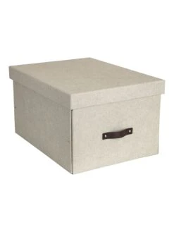 Aufbewahrungsbox "Tora" In Beige - (B)38 X (H)28,5 X (T)50,5 Cm