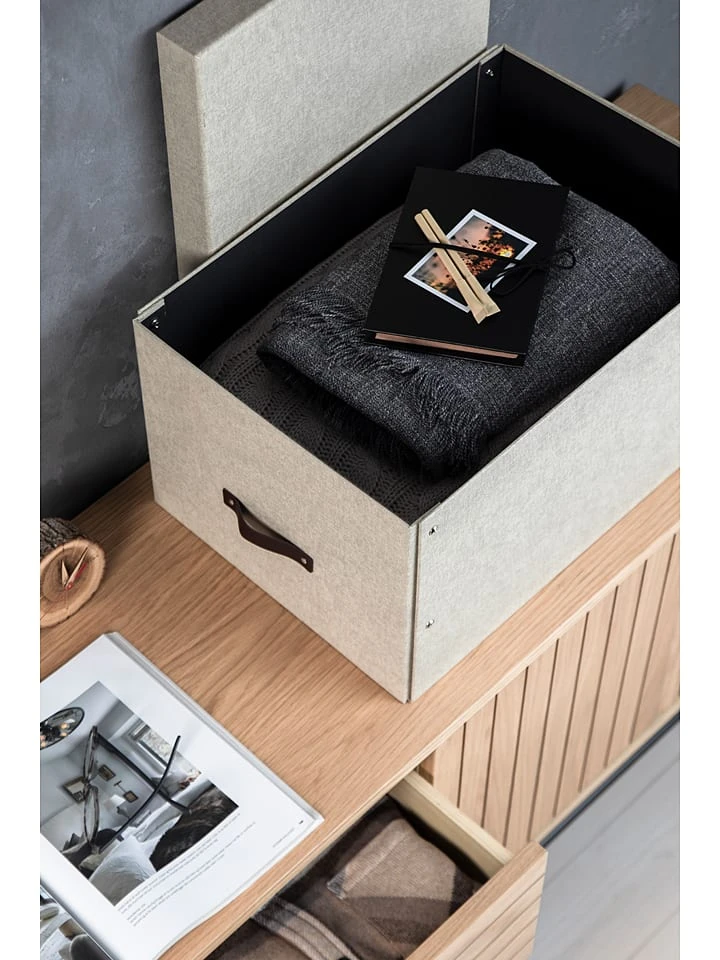 Aufbewahrungsbox "Tora" In Beige - (B)38 X (H)28,5 X (T)50,5 Cm – Bild 4