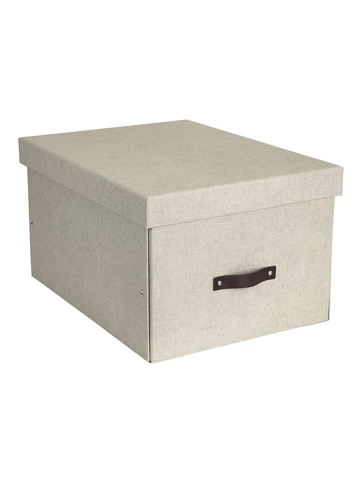 Aufbewahrungsbox "Tora" In Beige - (B)38 X (H)28,5 X (T)50,5 Cm