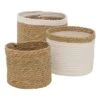 3er-Set: Aufbewahrungskörbe "Alisia" In Natur/ Weiß