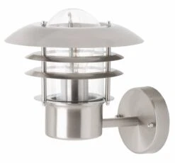 BRILLIANT Außenwandleuchte, Stehend Terrence ⌀ 22 Cm In Edelstahl