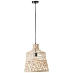 BRILLIANT Pendelleuchte 35cm Newbury ⌀ 36,5 Cm In Rattan