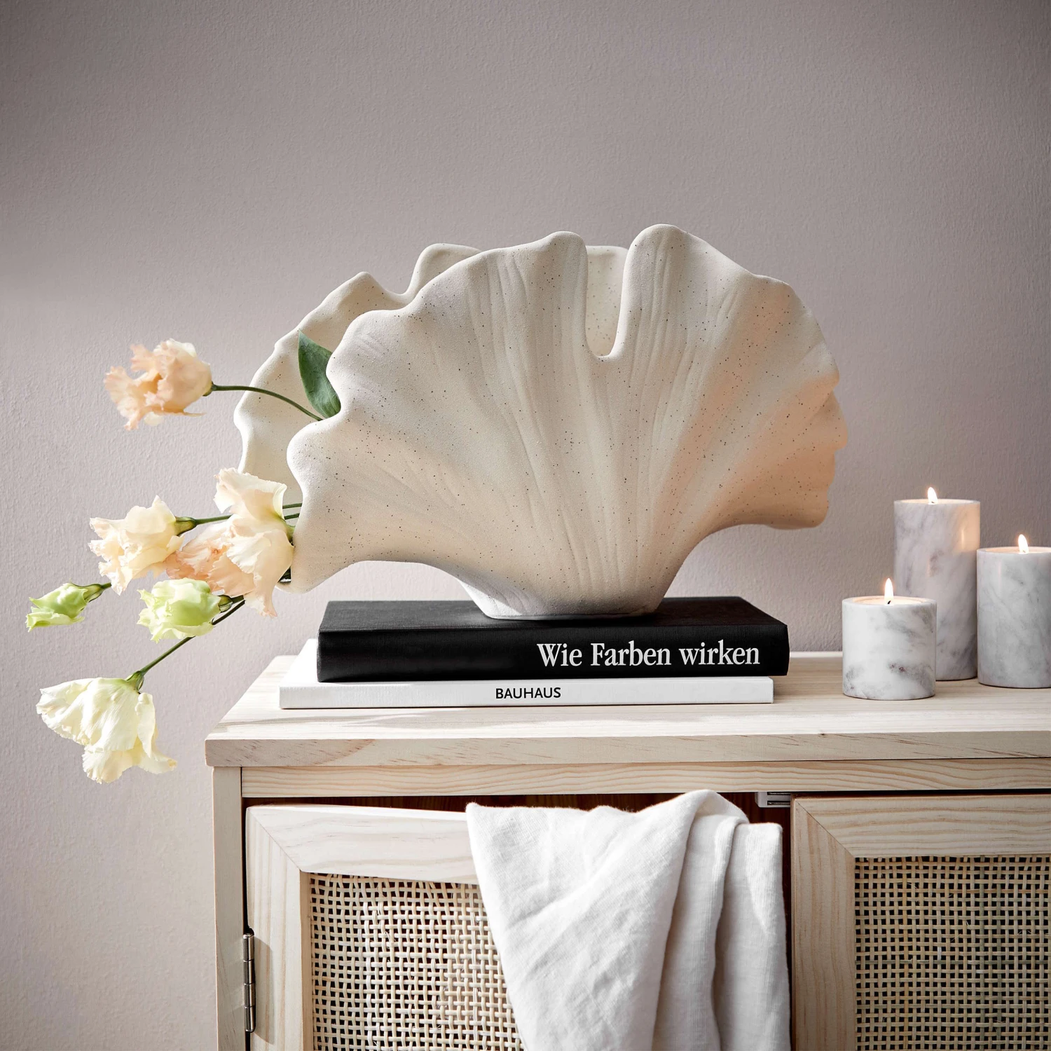 Deko-Objekt Blatt Höhe 21cm GINKGO In Creme – Bild 2