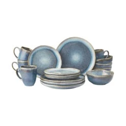 Geschirr-Set 16-tlg. HILDA In Dunkelblau
