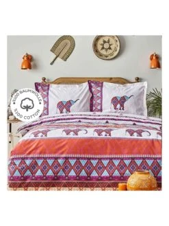 Bettwäsche-Set "Marsala" In Lila/ Orange