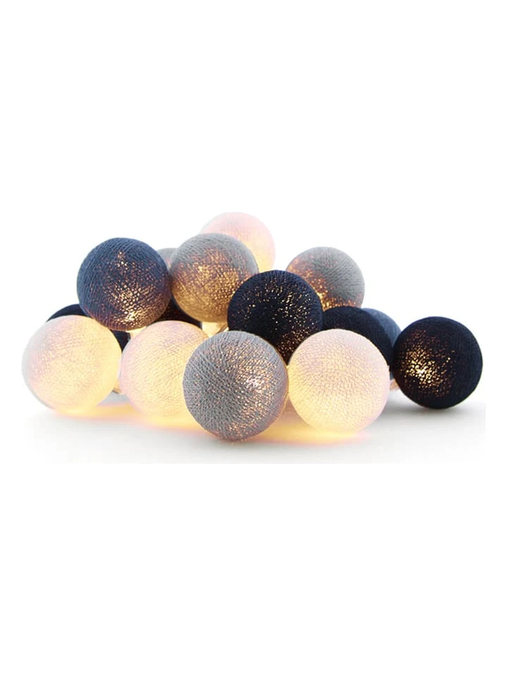 Leuchtgirlande-Erweiterung In Weiß/ Blau - (L)740 Cm