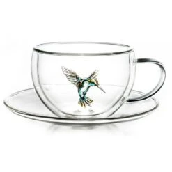 Thermo-Tasse "Hummi" Mit Untersetzer In Blau - 250ml