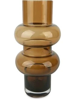 Vase In Hellbraun - (H)23 X Ø 12 Cm