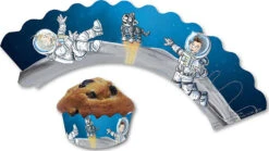 CupcakeDeko Major Tom Für Muffins & Cupcakes, Nicht Hitzebeständig, 12...