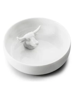 Dekoschale "El Toro" In Weiß - Ø 17 Cm