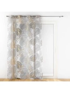 Gardine "Mogador" In Grau/ Gold