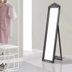 Standspiegel Arezzo In Grau (H)160cm (B)5cm (L)40cm