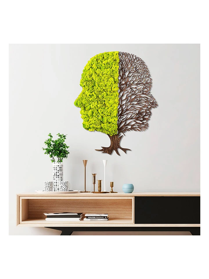 Wanddekor "Green And Dry" - (B)45 X (H)56 Cm