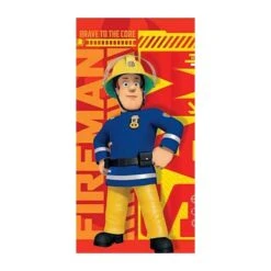 Bade-/Strandtuch Feuerwehrmann - (L) 140 Cm X (B) 70 Cm In Bunt