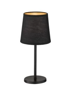 Tischleuchte Eve In Sandschwarz/Gold - (H)30 X (D)14 Cm