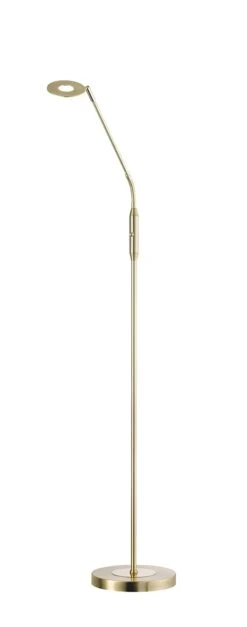 LED-Stehleuchte Dent In Messingfarben/messingfarben Poliert - (H)150 X (D)23cm