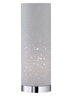 Tischleuchte "Thor" In Chrom - (H)35 X Ø 12 Cm