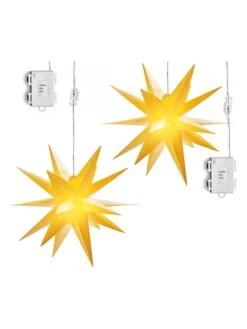LED-Dekoleuchte "Stern" In Gelb - (B)57 X (H)48 X (T)44 Cm