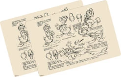 Platzset Donald Duck Vintage 2er Set In Beige - 43 X 29 Cm