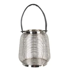 Windlicht "Cage" In Silber - D. 23 Cm