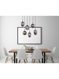 Hängeleuchte "Blacky" In Schwarz - (L)80 X (B)34 X (H)120 Cm