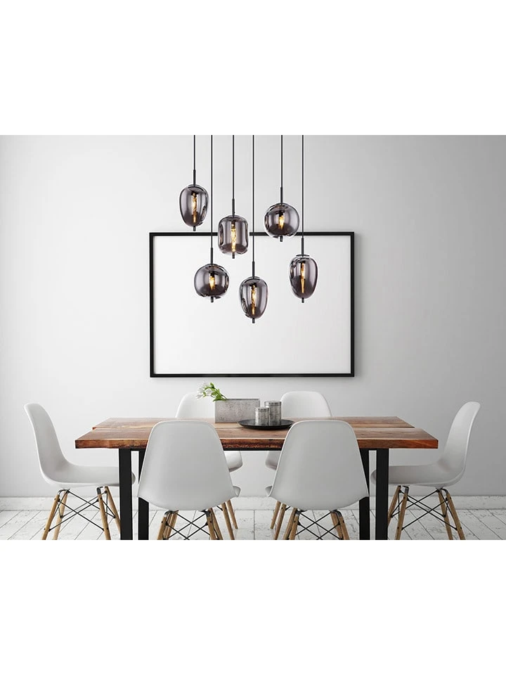 Hängeleuchte "Blacky" In Schwarz - (L)80 X (B)34 X (H)120 Cm