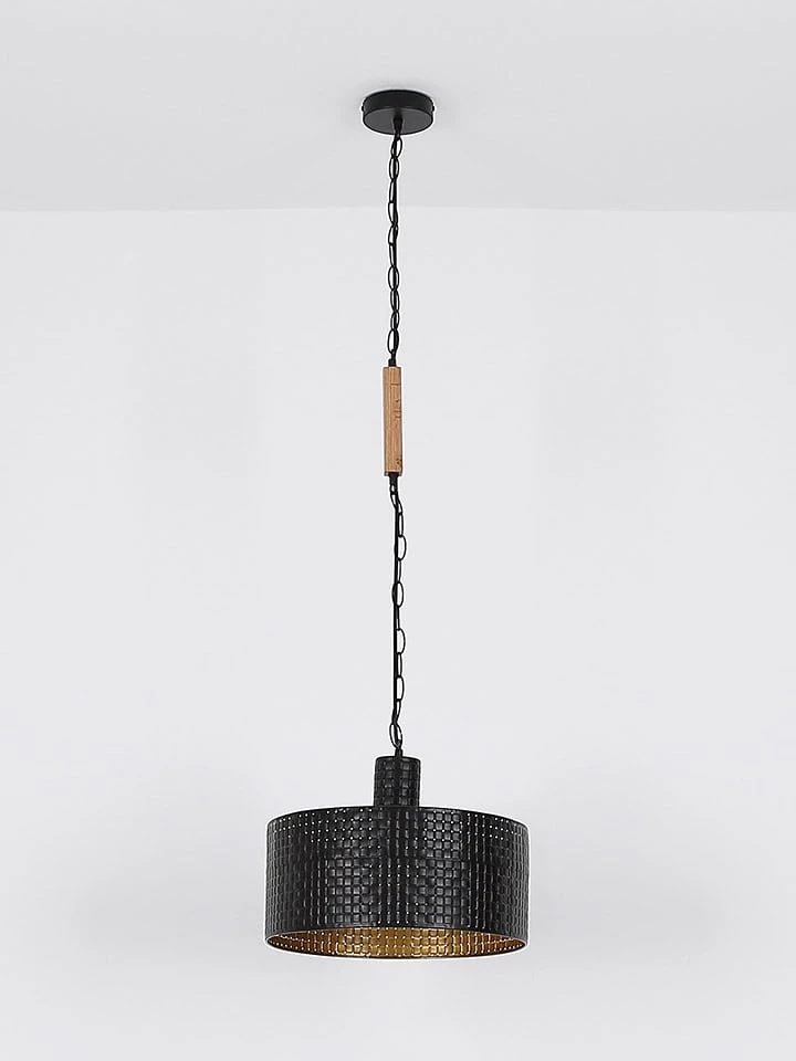 Hängeleuchte "Rielly" In Hellbraun/ Schwarz - (L)80 X (B)25 X (H)120 Cm – Bild 4