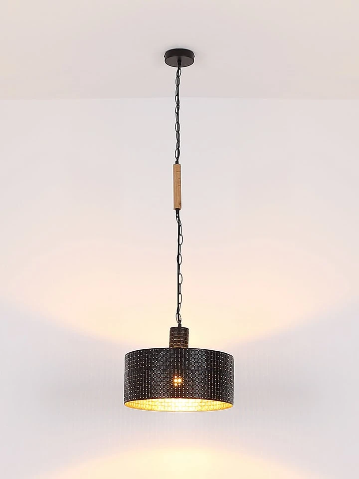 Hängeleuchte "Rielly" In Hellbraun/ Schwarz - (L)80 X (B)25 X (H)120 Cm – Bild 8