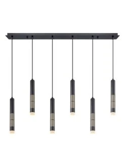 LED-Hängeleuchte "Atri" In Schwarz - (B)110 X (T)10 Cm