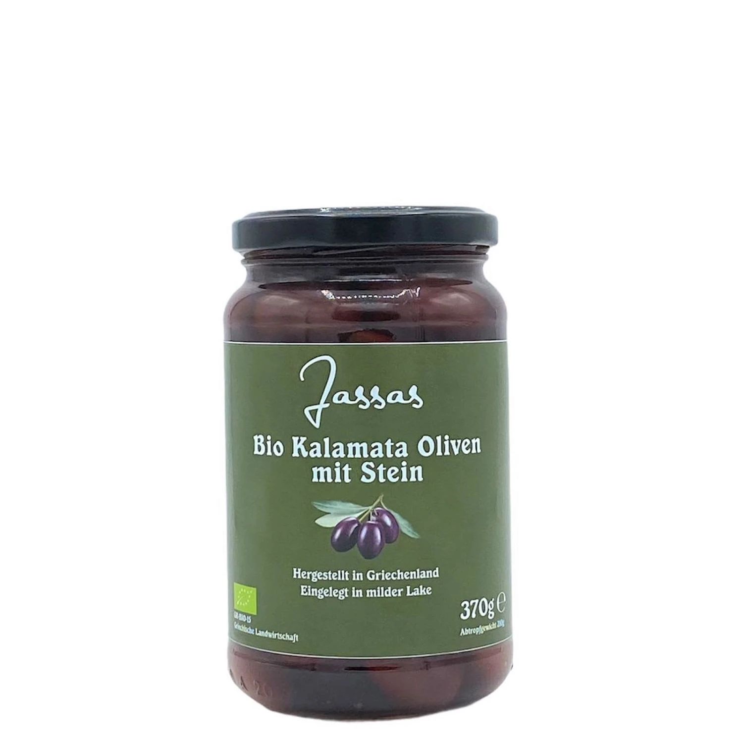 Bio Kalamata Oliven Mit Stein 3 X 210g, Ohne Zusätze