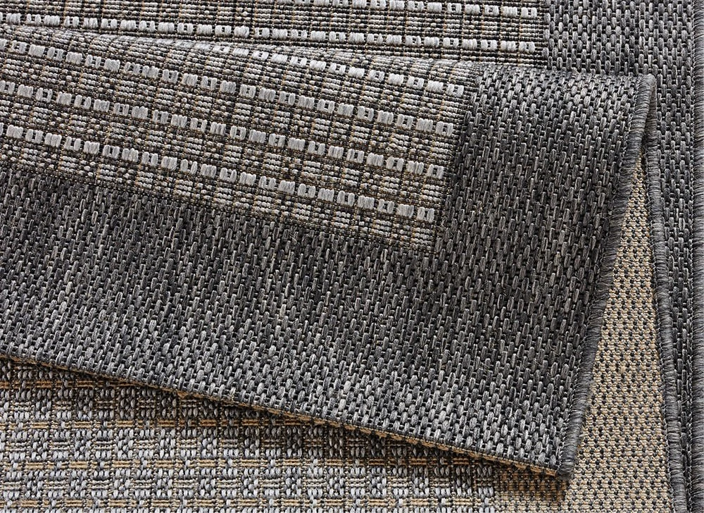 Flachgewebe Teppich Simple Grau – Bild 3