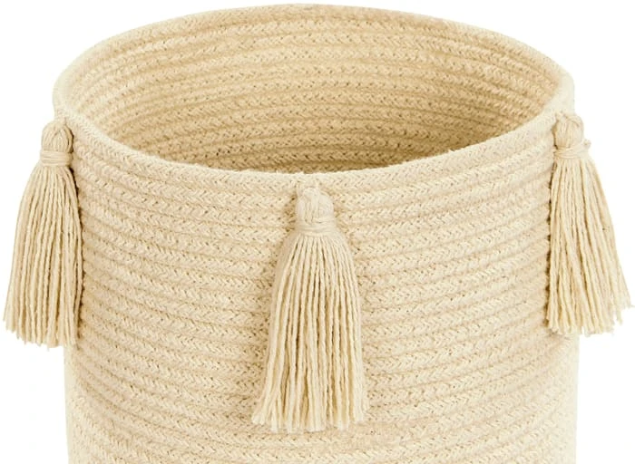 Korb "Pom-Pom" In Gelb - 22x21x21 Cm – Bild 2