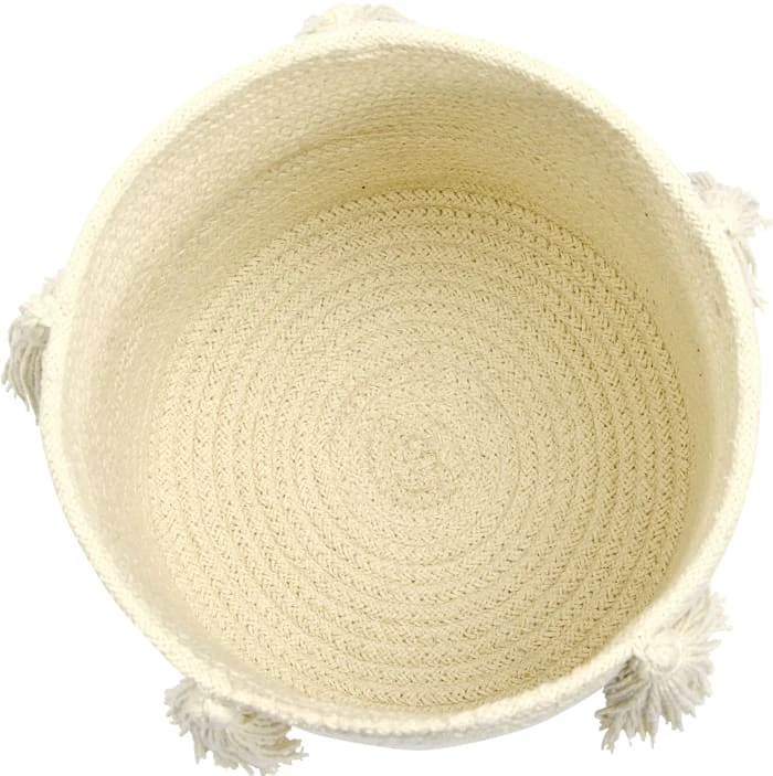 Korb "Pom-Pom" In Gelb - 22x21x21 Cm – Bild 4