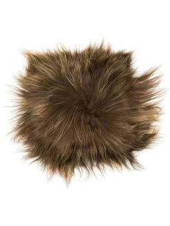 Lammfell-Sitzauflage In Rostbraun