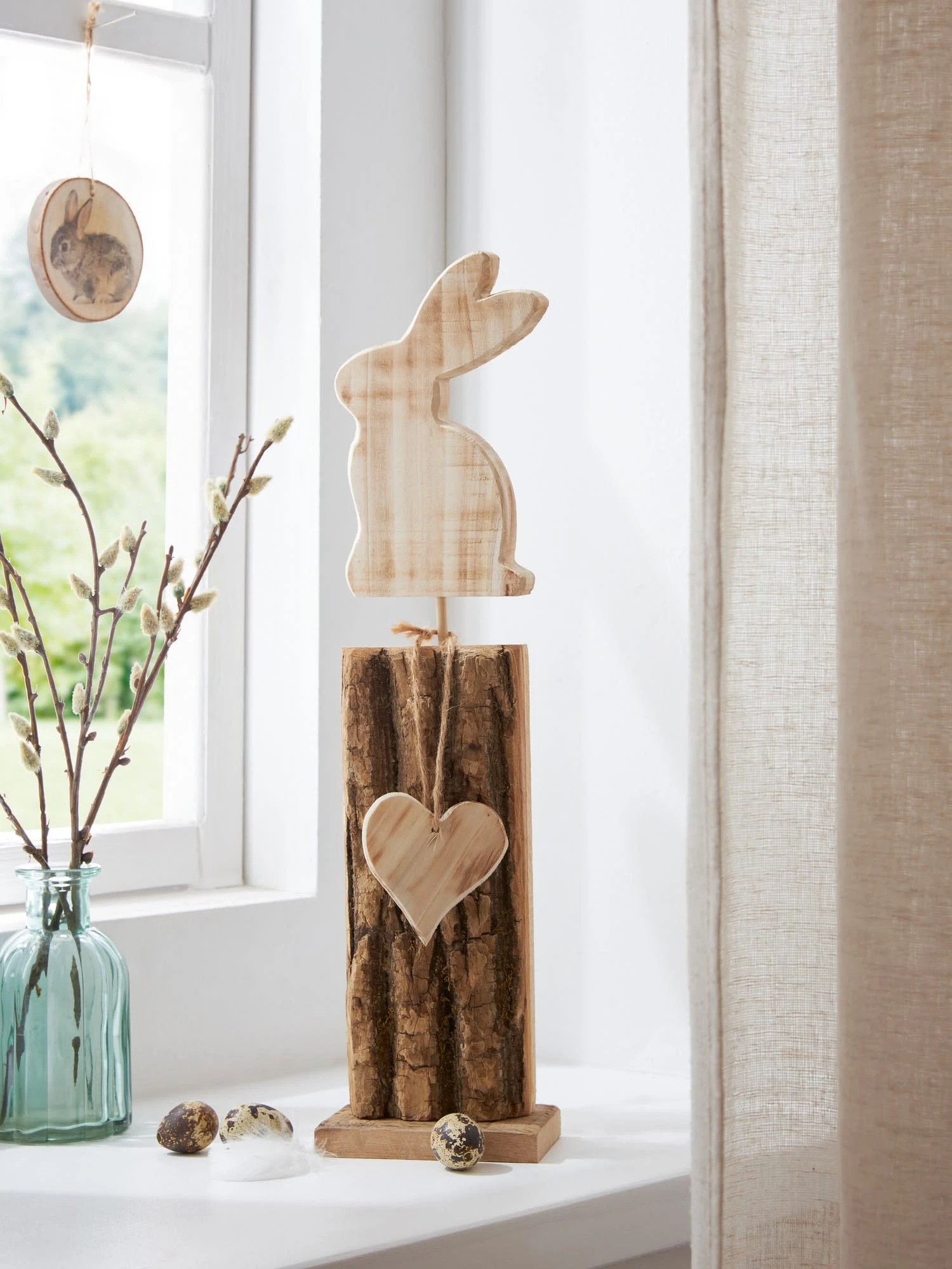 Säulen "Häschen" 44cm In Braun – Bild 2