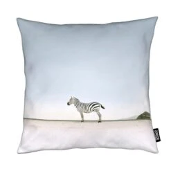 Kissen "Lost In The Landscape By @ledart" In Gelb & Grau