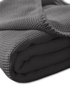 Wohndecke La Diva Waffelpique-Decke Qualität 91 In Schiefer