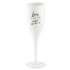 Koziol CHEERS No. 1 LOVE IS IN THE AIR - Superglas 100ml Mit Druck In Cotton White