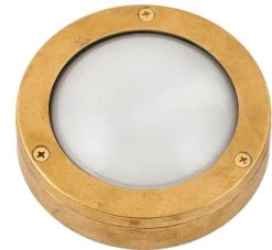 Außen Wandlampe In Messing Klar/Transparent