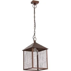 Pendelleuchte In Rostfarben