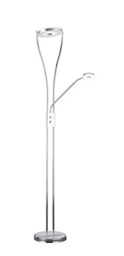 Stehlampe In Chrom Weiß