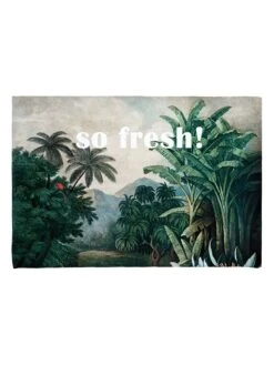 Badvorleger "Tropical Jungle" In Grün - (L)60 X (B)40 Cm