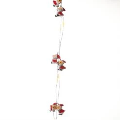 LED Deko Lichterkette Nikolaus 20LED Mit Timer L: 1,9m In Rot, Weiß