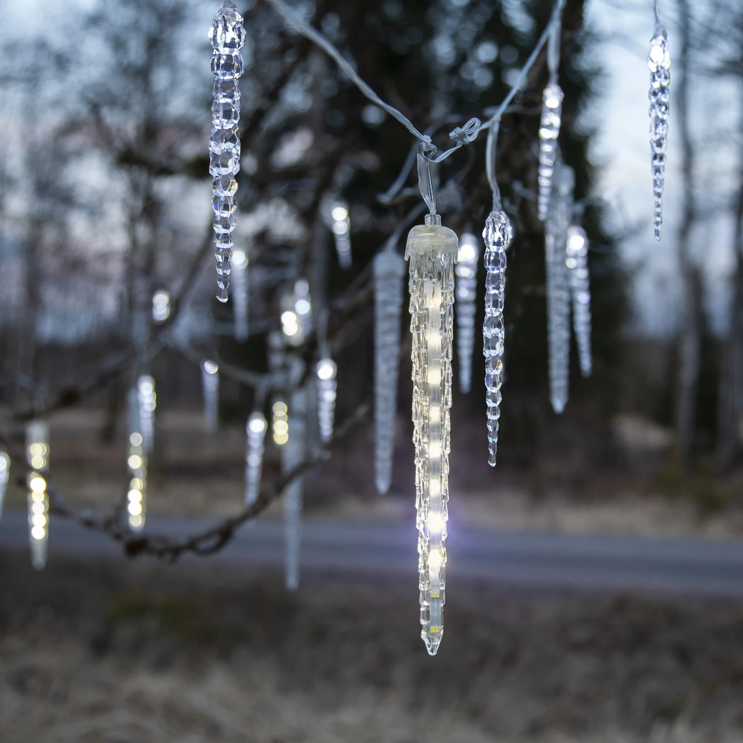 LED Lichterkette 24 Eiszapfen Für Außen L: 7m In Transparent – Bild 2