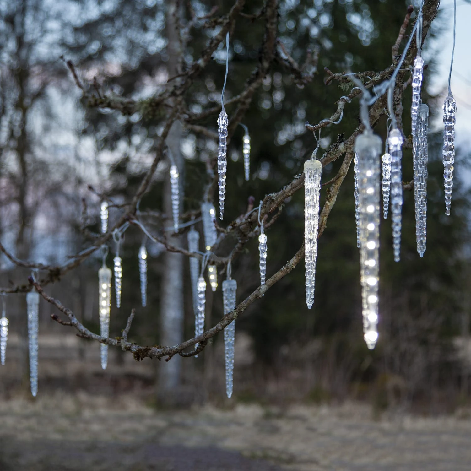 LED Lichterkette 24 Eiszapfen Für Außen L: 7m In Transparent – Bild 3