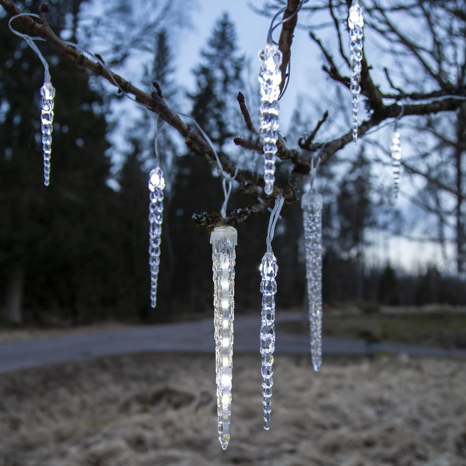 LED Lichterkette 24 Eiszapfen Für Außen L: 7m In Transparent – Bild 5