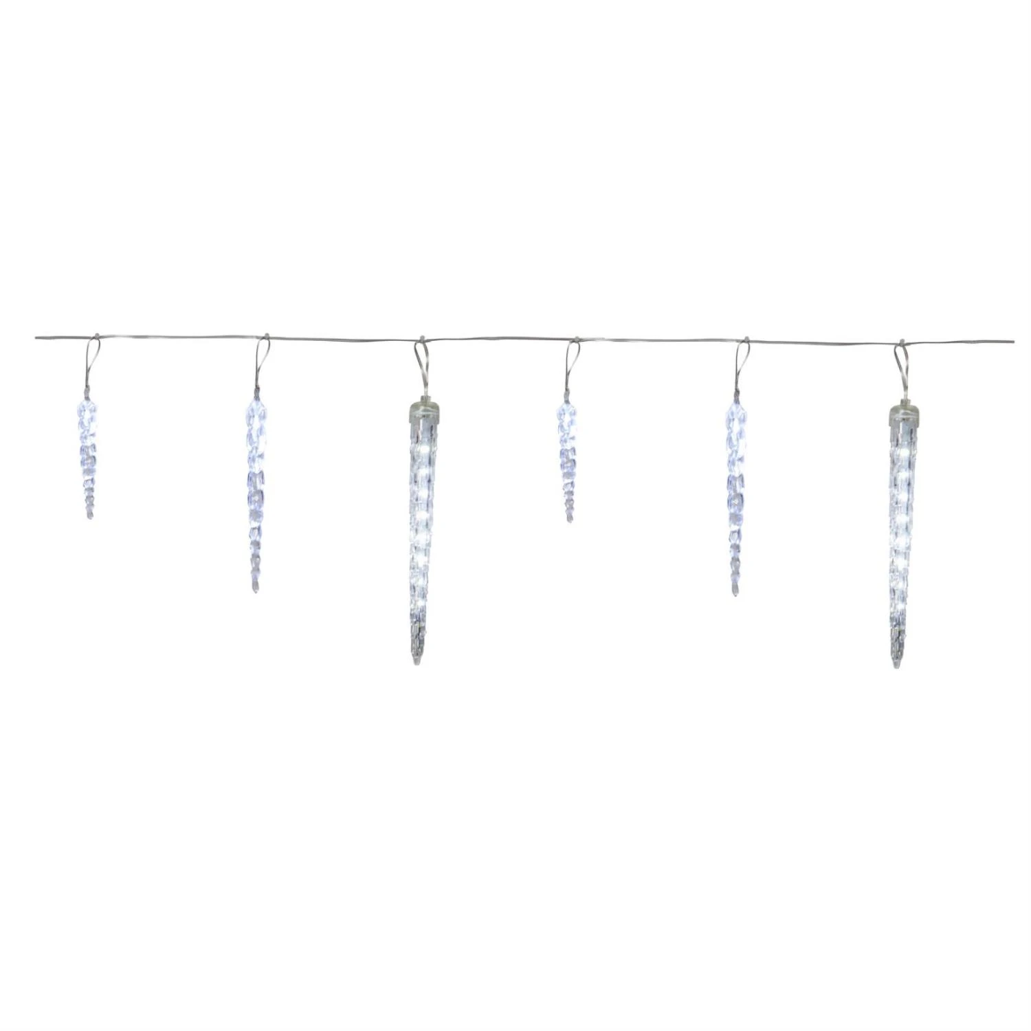 LED Lichterkette 24 Eiszapfen Für Außen L: 7m In Transparent