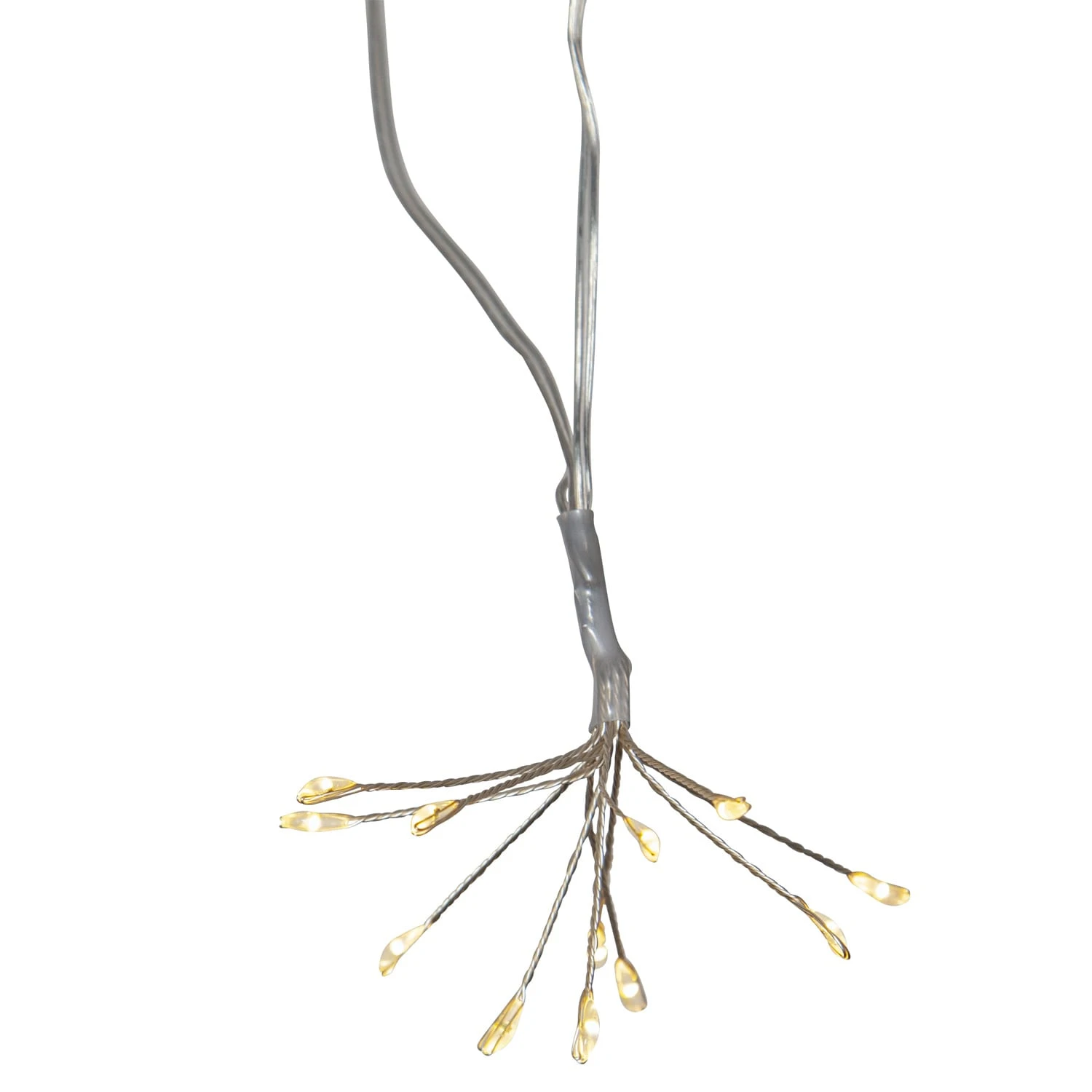 LED Lichterkette 8 Büscheln Blüten Dekolichterkette L: 2,1m In Silber – Bild 4